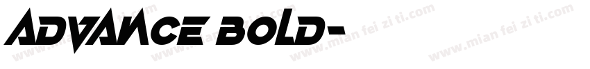 Advance Bold字体转换